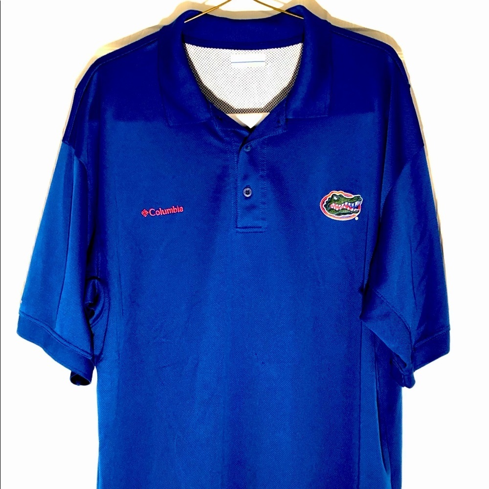 Columbia PFG Mens Blue Polo Florida Gators XL